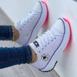 Hannah | Modische Sneaker Damen Trend – Weiß