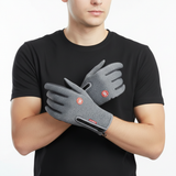 Spritzwasserfeste Handschuhe mit Touchscreen und rutschfester Handfläche – Grau