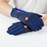 Spritzwasserfeste Handschuhe mit Touchscreen und rutschfester Handfläche – Dunkelblau