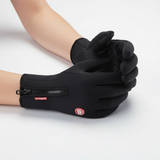 Spritzwasserfeste Handschuhe mit Touchscreen und rutschfester Handfläche – Schwarz 2