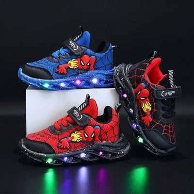 SpiderKicks – Kinder-LED-Superheldenschuhe