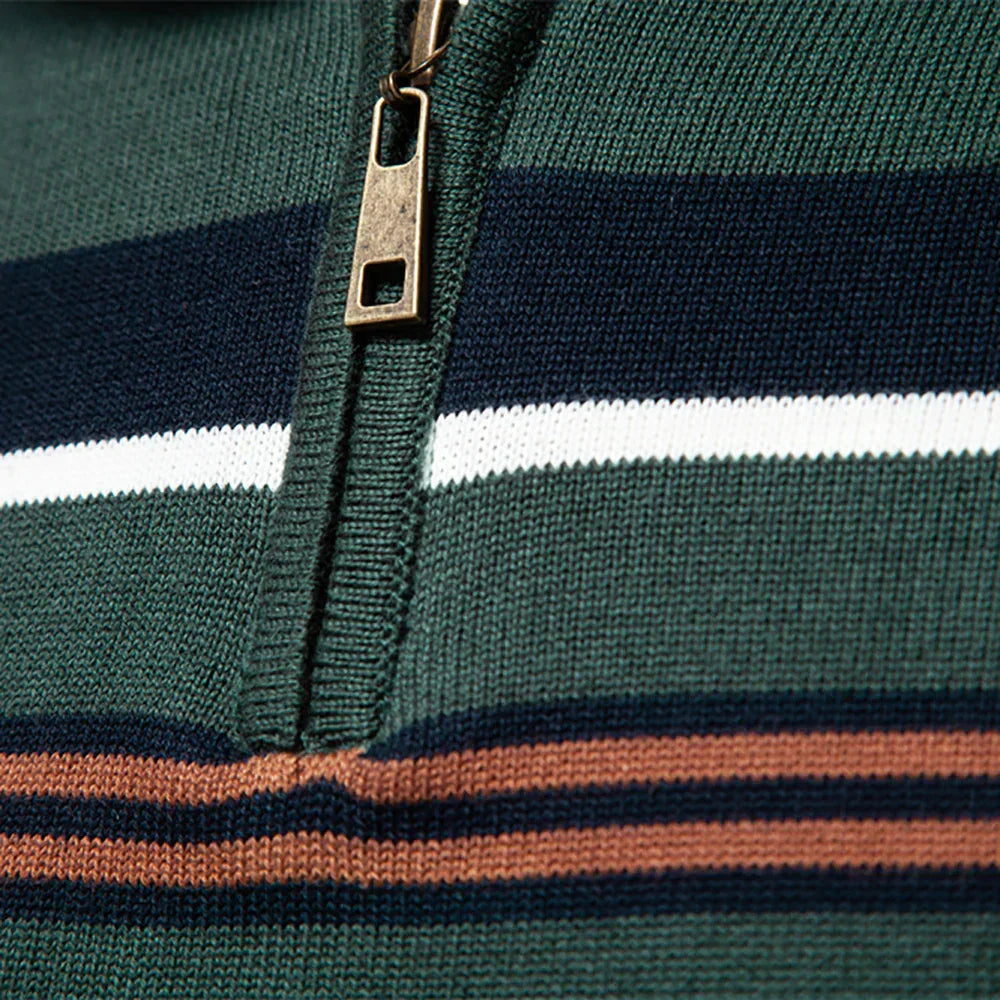 Sportlicher Pullover mit modernem Kontrastdesign