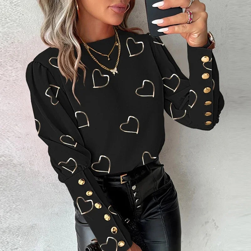 Armelle® | Lässige Bluse mit Love-Print