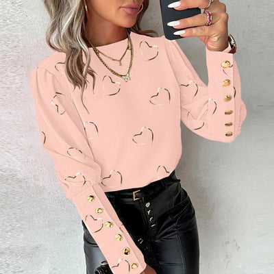 Armelle® | Lässige Bluse mit Love-Print