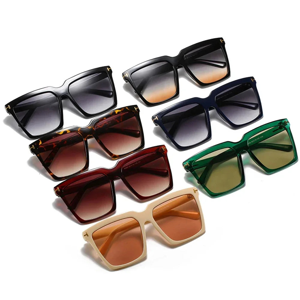 Quadratische Retro-Sonnenbrille