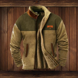 Stefan | Herren Warme Winterjacke mit Fleece – Braun