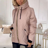 Steppjacke Damen mit Kapuze – Rosa