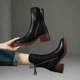 Stiefelette Mit Reißverschluss - Lea – Schwarz