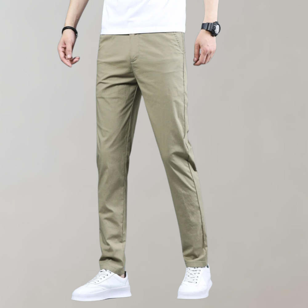 Stretch-Hosen | Skinny | Elastische Taille | Chino-Hosen | Herrenhosen