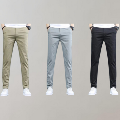 Stretch-Hosen | Skinny | Elastische Taille | Chino-Hosen | Herrenhosen