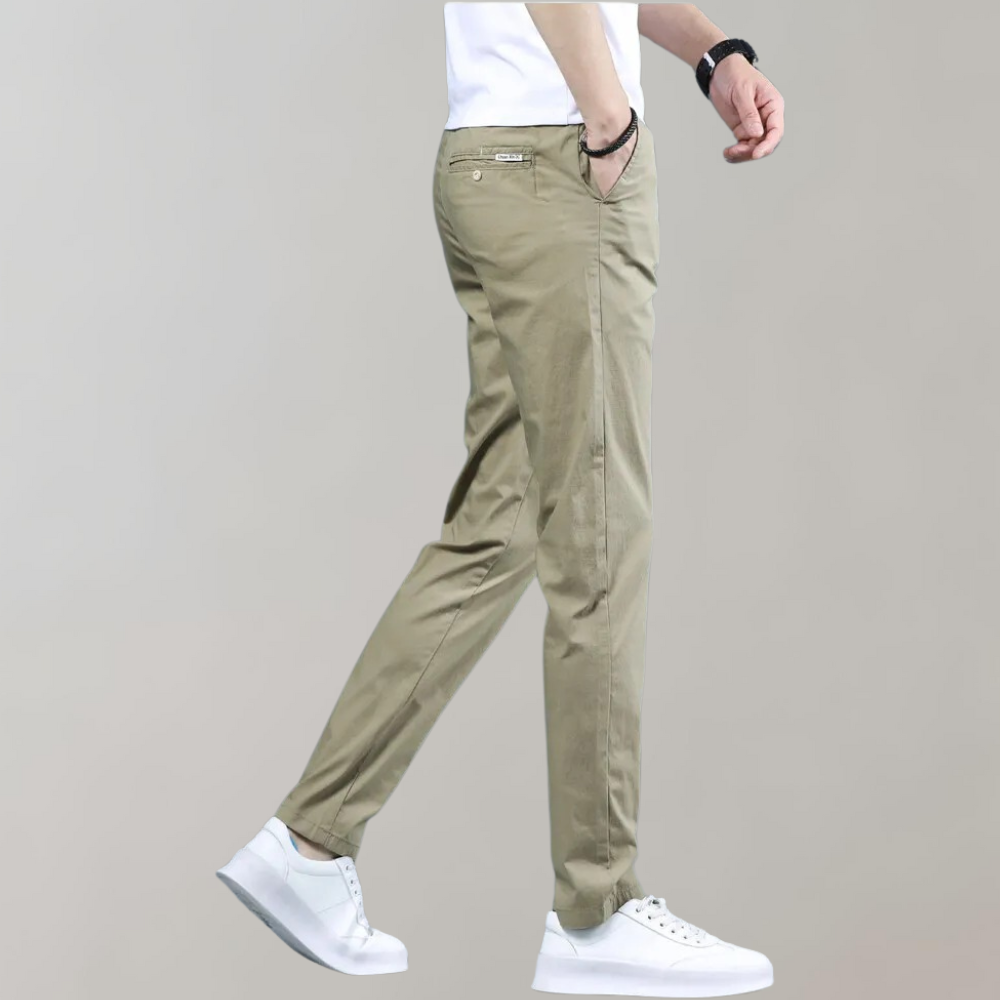 Stretch-Hosen | Skinny | Elastische Taille | Chino-Hosen | Herrenhosen
