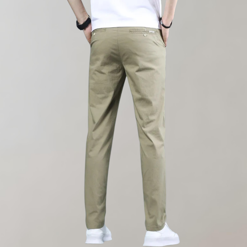 Stretch-Hosen | Skinny | Elastische Taille | Chino-Hosen | Herrenhosen