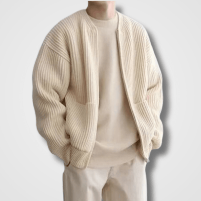 Strickjacke | Full Zip | Chunky | Zip-Up Cardigan | Strickjacke für Männer