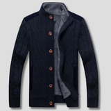 Strickjacke Mit Knopfleiste Vorne - Mats – Dunkelblau