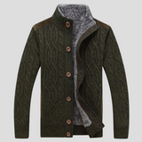 Strickjacke Mit Knopfleiste Vorne - Mats – Grün