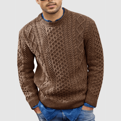 Strickpullover - Warm - Rundhalsausschnitt - Strickpullover - Herrenbekleidung