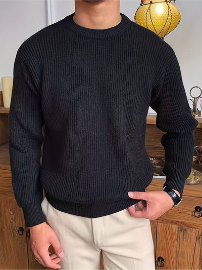 Strickpullover – warm – Rippstrick – Strickpullover – Herren-Strickwaren