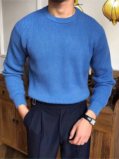 Strickpullover – warm – Rippstrick – Strickpullover – Herren-Strickwaren