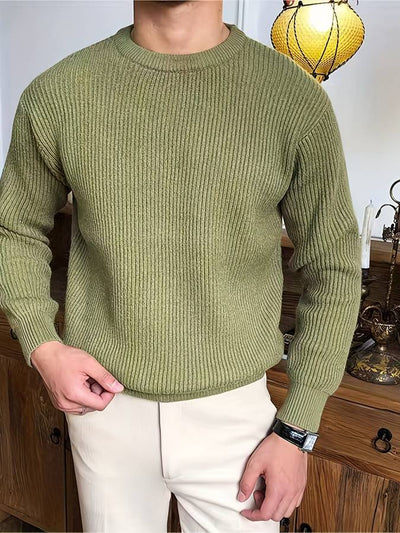 Strickpullover – warm – Rippstrick – Strickpullover – Herren-Strickwaren