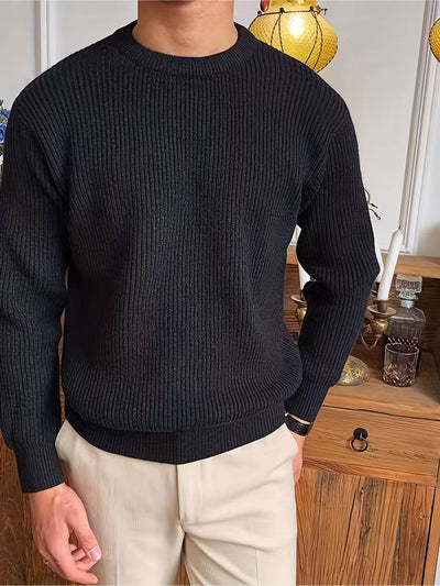 Strickpullover – warm – Rippstrick – Strickpullover – Herren-Strickwaren