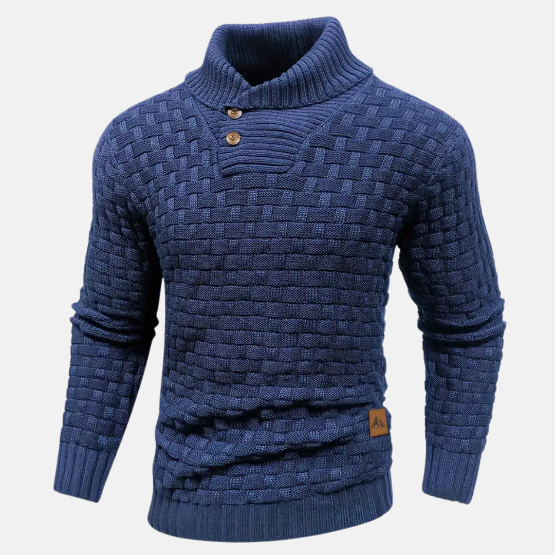 Strickpullover mit Schalkragen für Eleganz