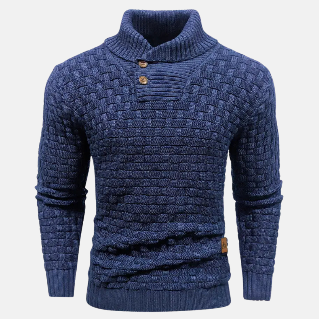 Strickpullover mit Schalkragen für Eleganz