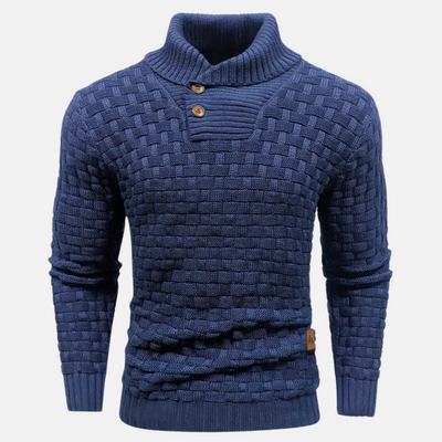 Strickpullover mit Schalkragen für Eleganz