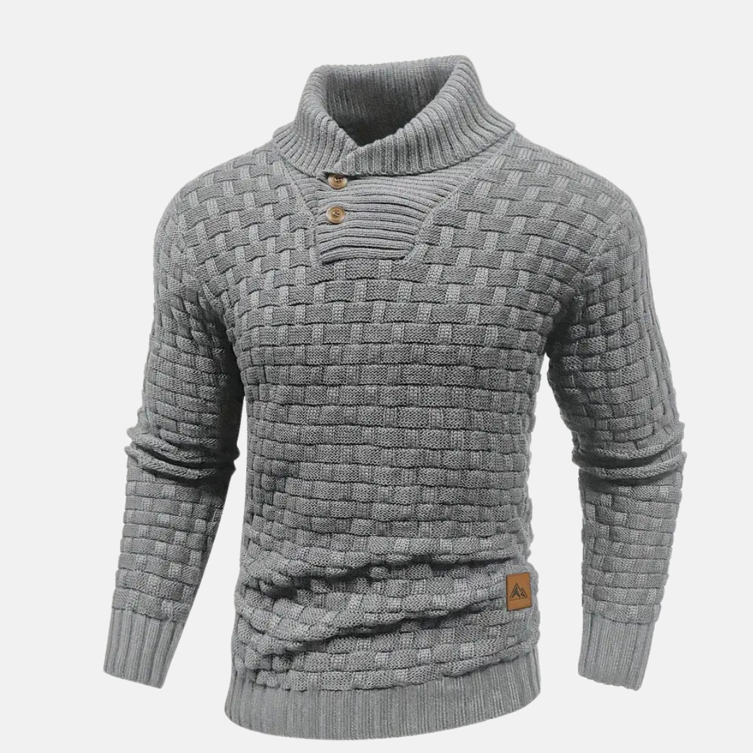 Strickpullover mit Schalkragen für Eleganz
