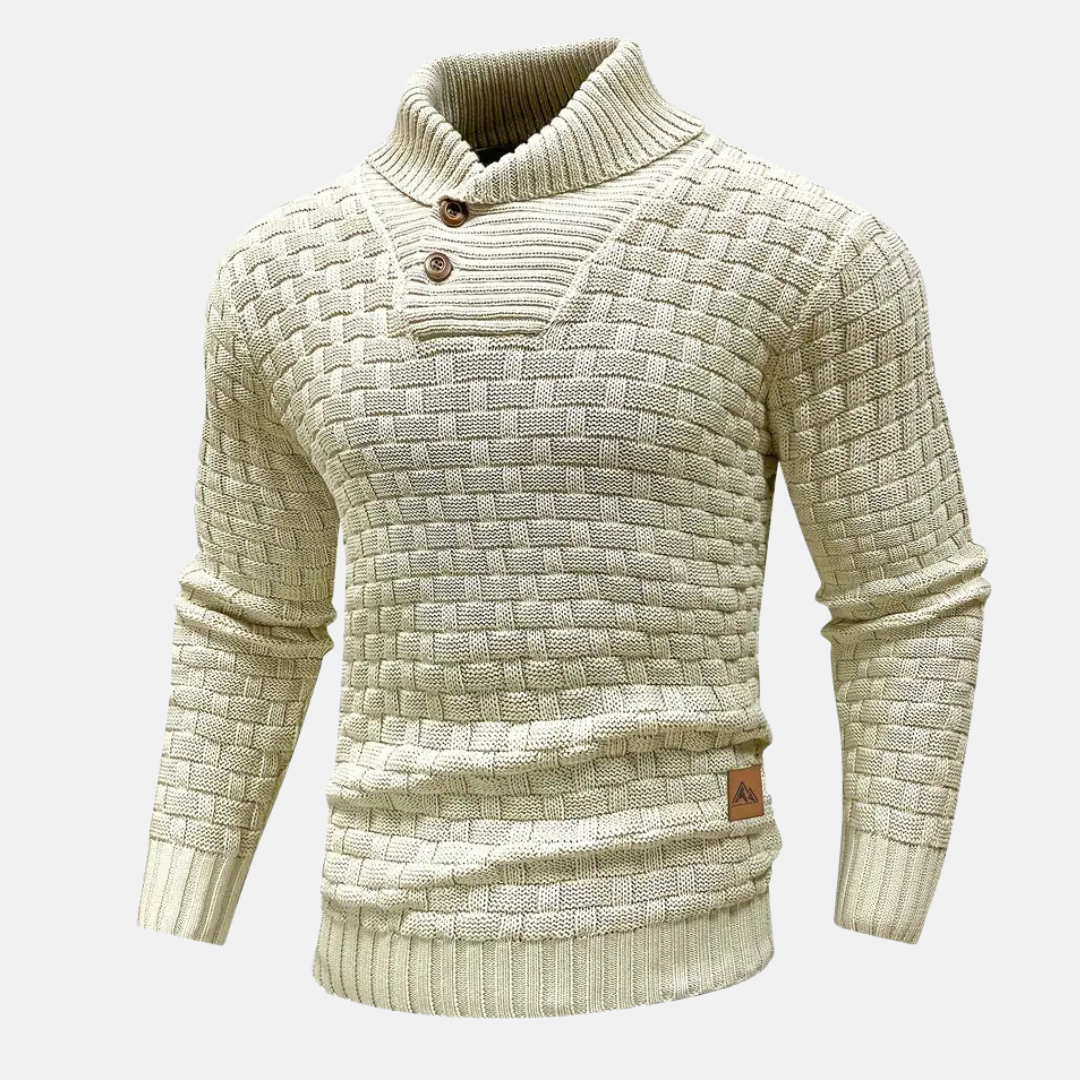 Strickpullover mit Schalkragen für Eleganz