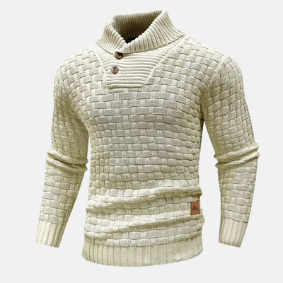 Strickpullover mit Schalkragen für Eleganz