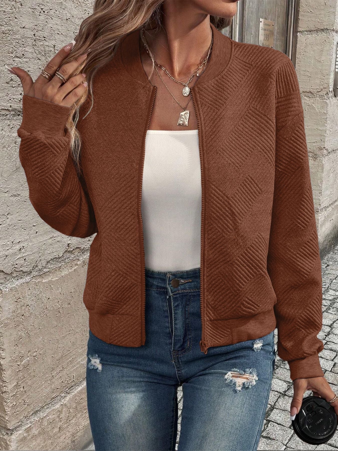 Strukturierte Strickjacke für Elegante Looks