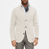 Strukturierter Strickjacke Mit Langen Ärmeln - Lennox – Beige
