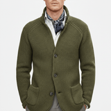 Strukturierter Strickjacke Mit Langen Ärmeln - Lennox – Grün