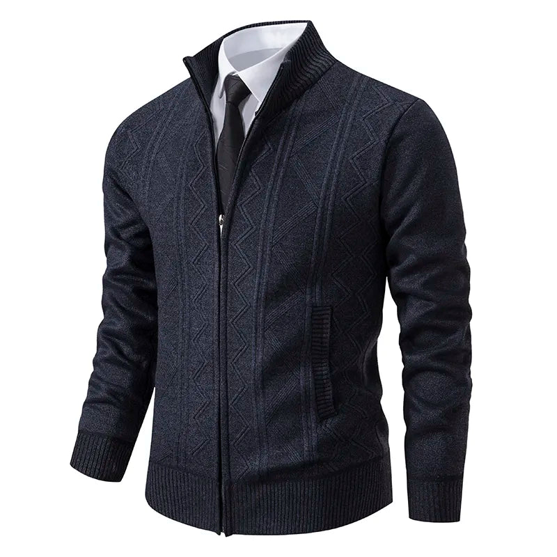 Stylische Strickjacke mit Reißverschluss für Winter