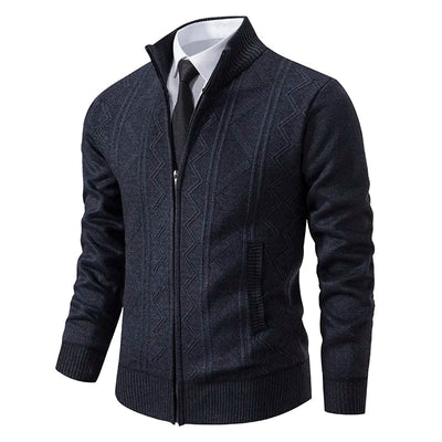 Stylische Strickjacke mit Reißverschluss für Winter