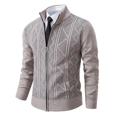 Stylische Strickjacke mit Reißverschluss für Winter