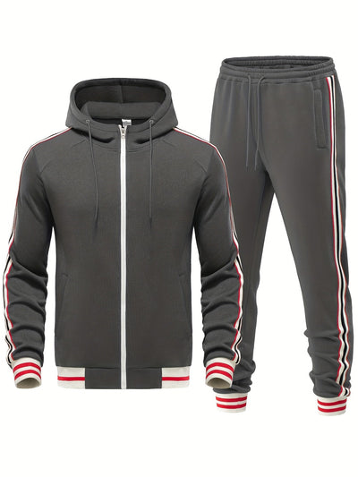 Stylischer Trainingsanzug mit Modernem Streifenlook