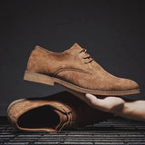 Martin | Herren Frühling Minimalistische Schnür-Derby-Schuhe – Braun