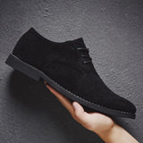 Martin | Herren Frühling Minimalistische Schnür-Derby-Schuhe – Schwarz