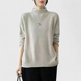 Mia | Stilvoller Und Gemütlicher Strickpullover Für Damen – Beige
