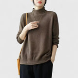 Mia | Stilvoller Und Gemütlicher Strickpullover Für Damen – Hellbraun