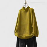 Mia | Stilvoller Und Gemütlicher Strickpullover Für Damen – Gelb