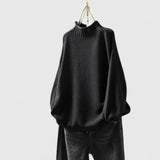 Mia | Stilvoller Und Gemütlicher Strickpullover Für Damen – Schwarz