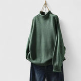 Mia | Stilvoller Und Gemütlicher Strickpullover Für Damen – Grün