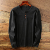 Sweatshirt Herren | Henley-Knopfleiste & Lässiger Langarm-Komfort – Dunkelgrau