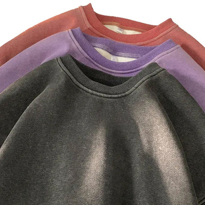 Sweatshirt - Schlichter, bequemer Rundhals-Pullover für Männer