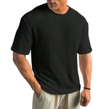 T-Shirt Herren | Struktur-Optik & Atmungsaktiver Komfort – Schwarz