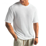 T-Shirt Herren | Struktur-Optik & Atmungsaktiver Komfort – Weiß
