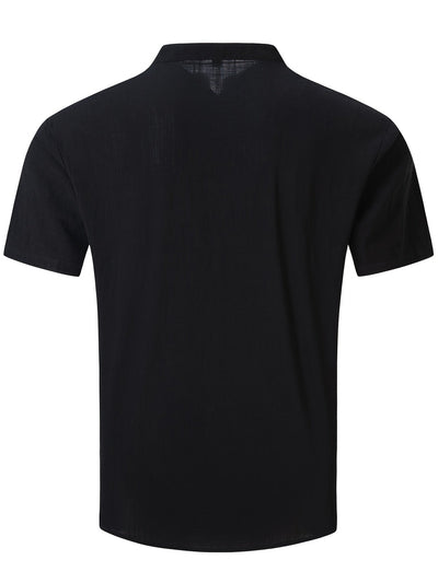 T-Shirt - Leichtgewicht - Knopfleiste - Sommerhemd - Herrenbekleidung