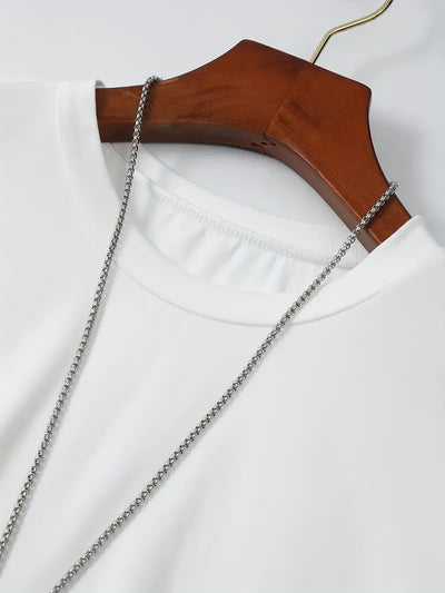 T-Shirt – schlicht – Rundhalsausschnitt – Basic-T-Shirt – Herrenbekleidung